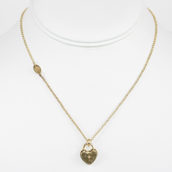 Juicy Couture Jewelry - Juicy Couture Necklace Heart Lock Pendant